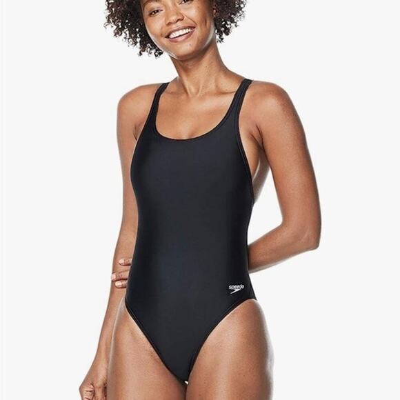 Speedo Pro LT One Piece Swimsuit Women's 6/32 Team Black NWT - Picture 1 of 8